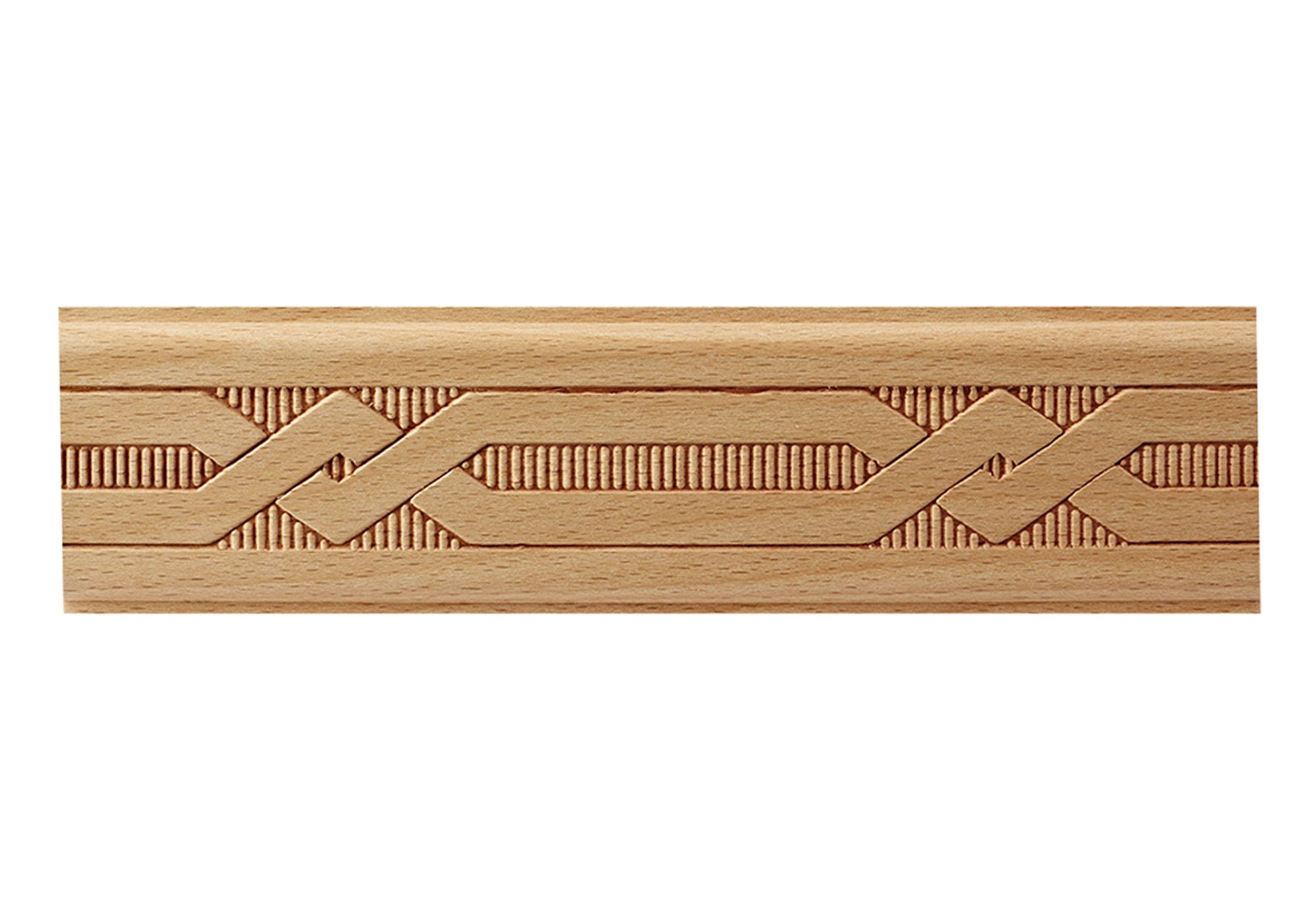Beech Wood Frieze Embossed Moulding
