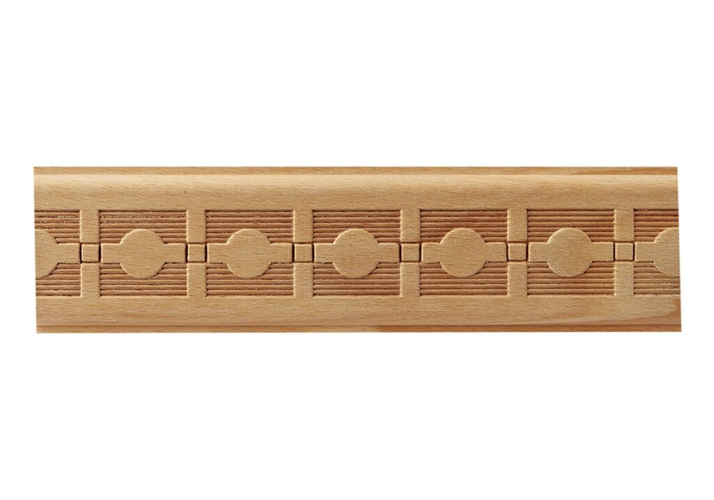 Beech Wood Frieze Embossed Moulding