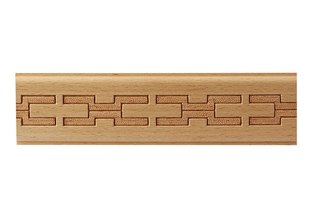 Beech Wood Frieze Embossed Moulding