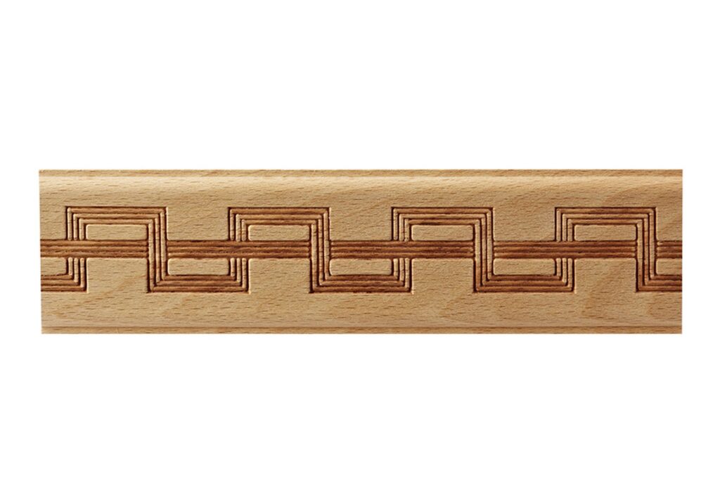 Beech Wood Frieze Embossed Moulding