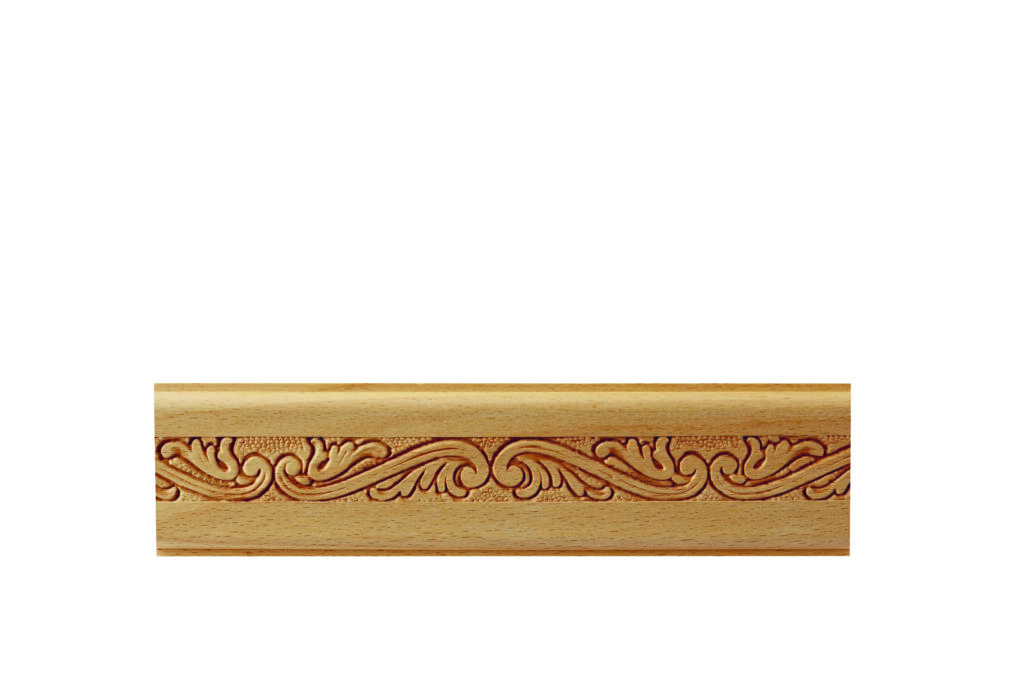Beech Wood Frieze Embossed Moulding