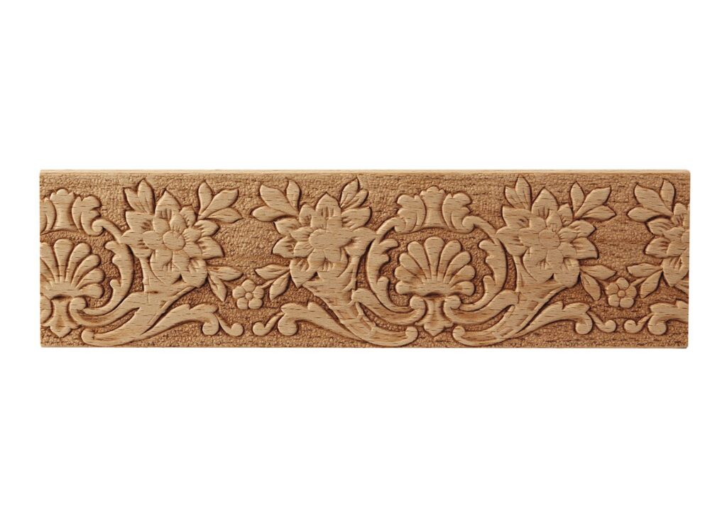 Beech Wood Frieze Embossed Moulding