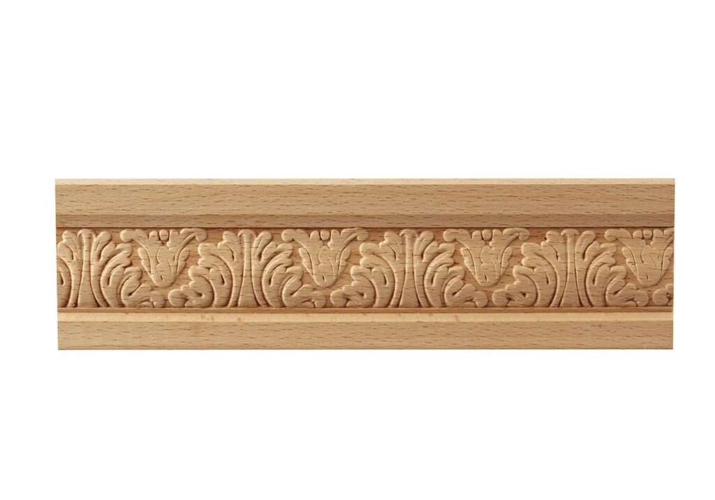 Beech Wood Frieze Embossed Moulding