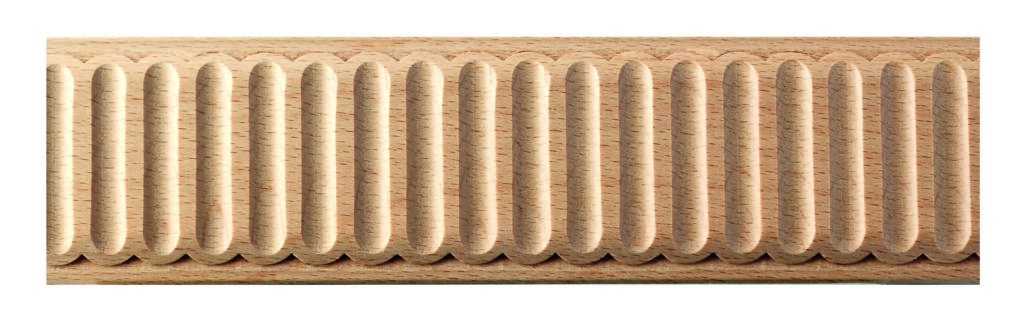 Beech Wood Fluted Moulding