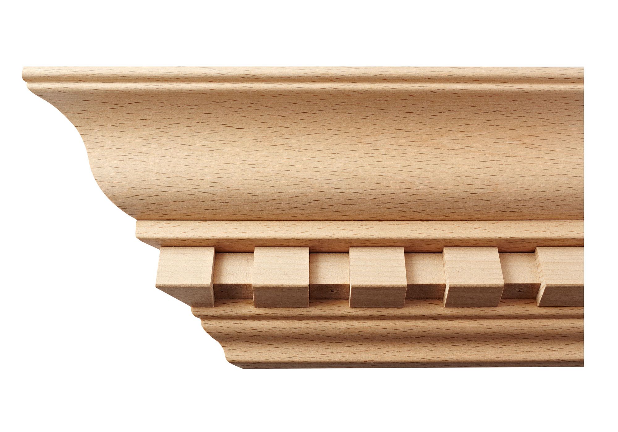 Beech Wood Dentil Cornice Moulding