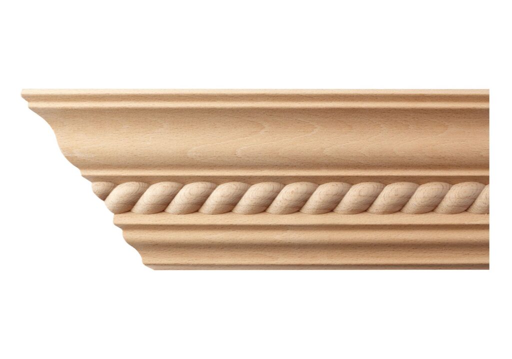 Beech Wood Rope Cornice Moulding