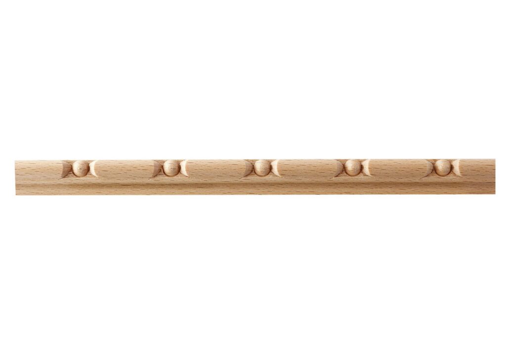 Beech Wood Bead & Reel Band Moulding