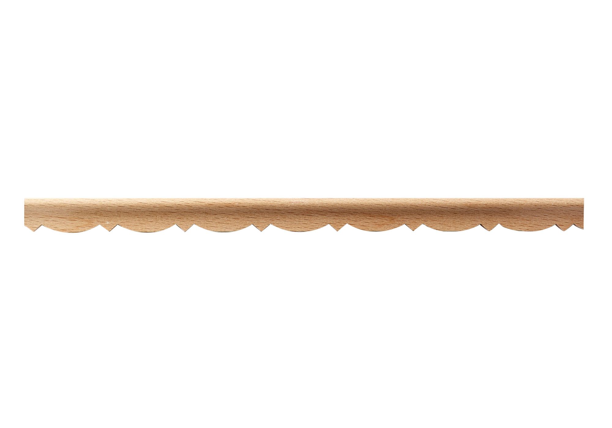 Beech Wood Scalloped Moulding