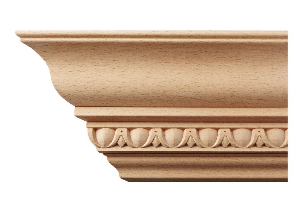 Beech Wood Egg & Dart Cornice Moulding