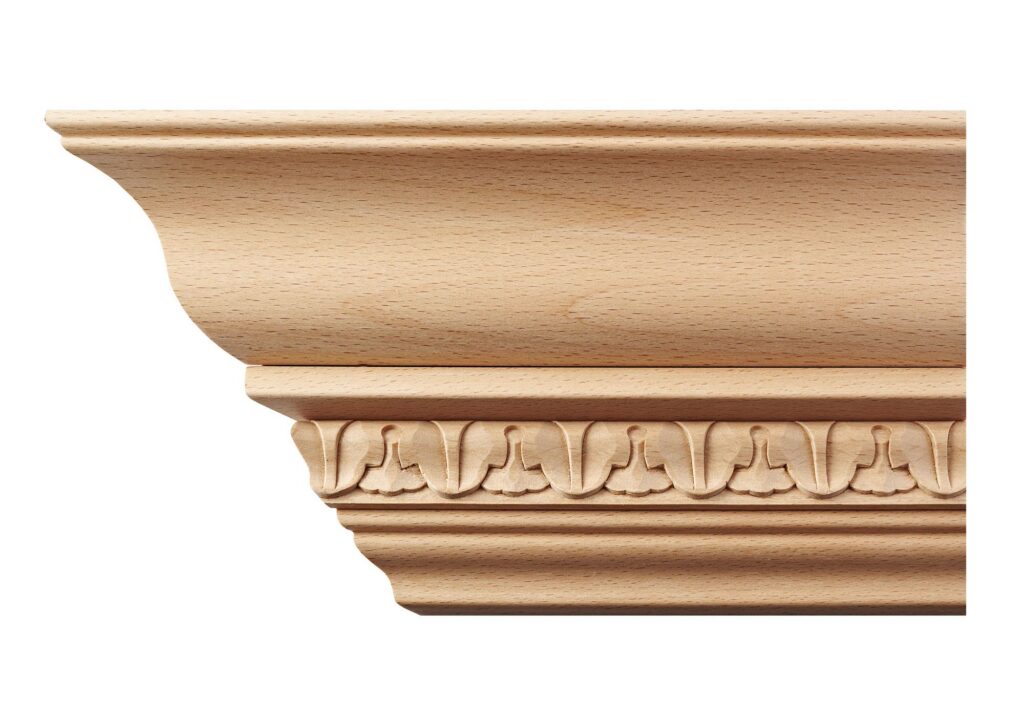 Beech Wood Acanthus Leaf Cornice Moulding