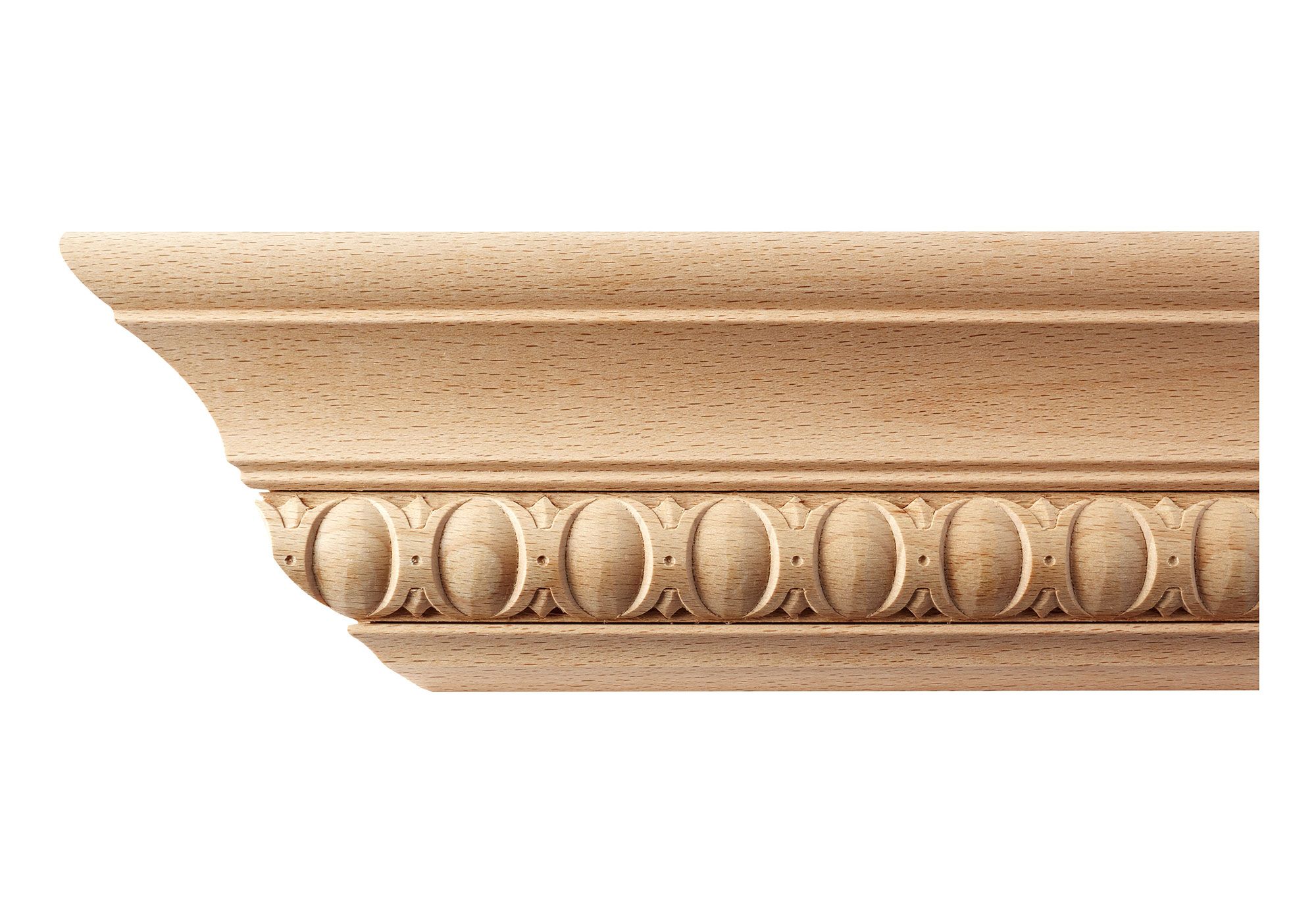 Beech Wood Egg & Dart Cornice Moulding