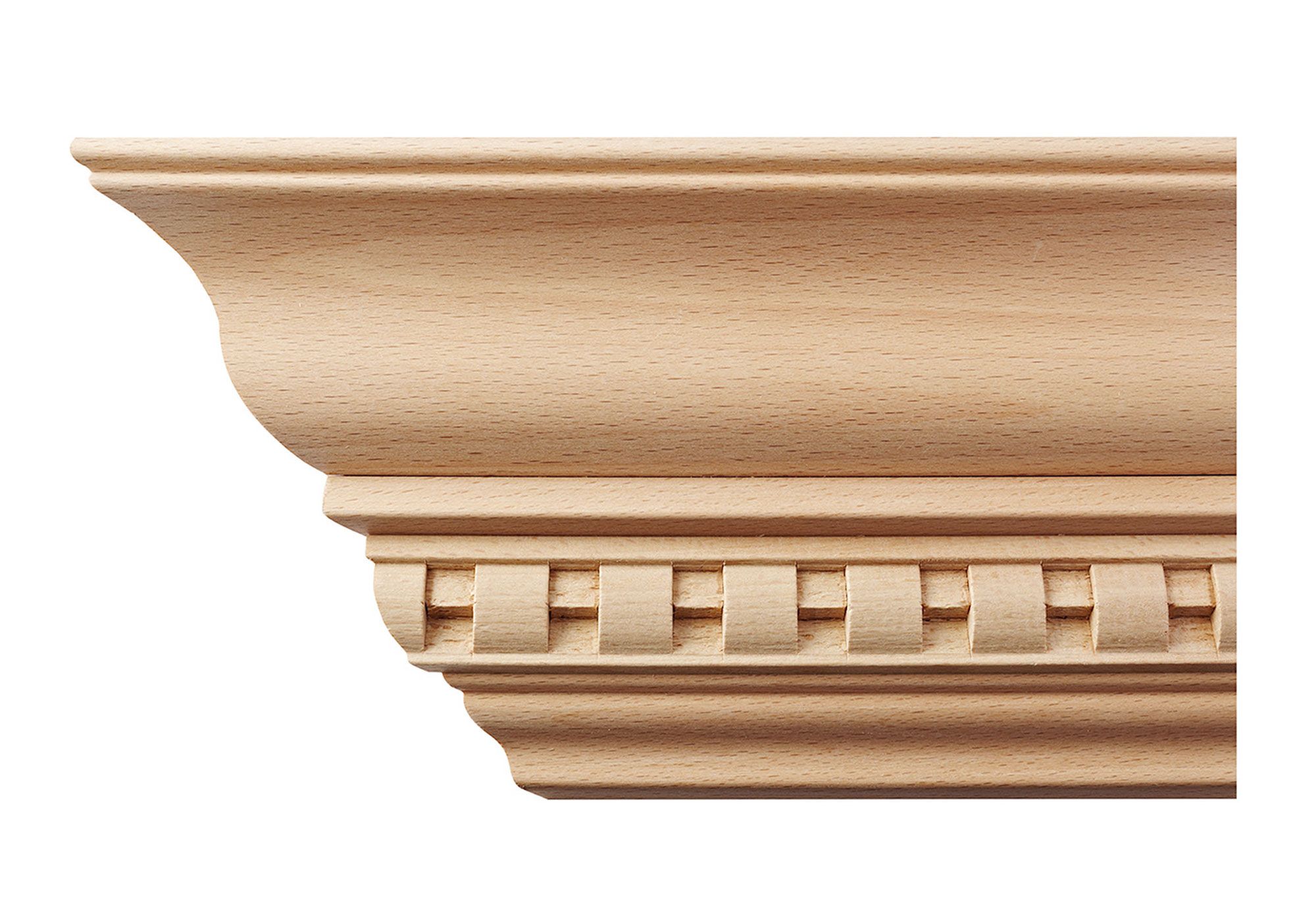 Beech Wood Dentil Cornice Moulding