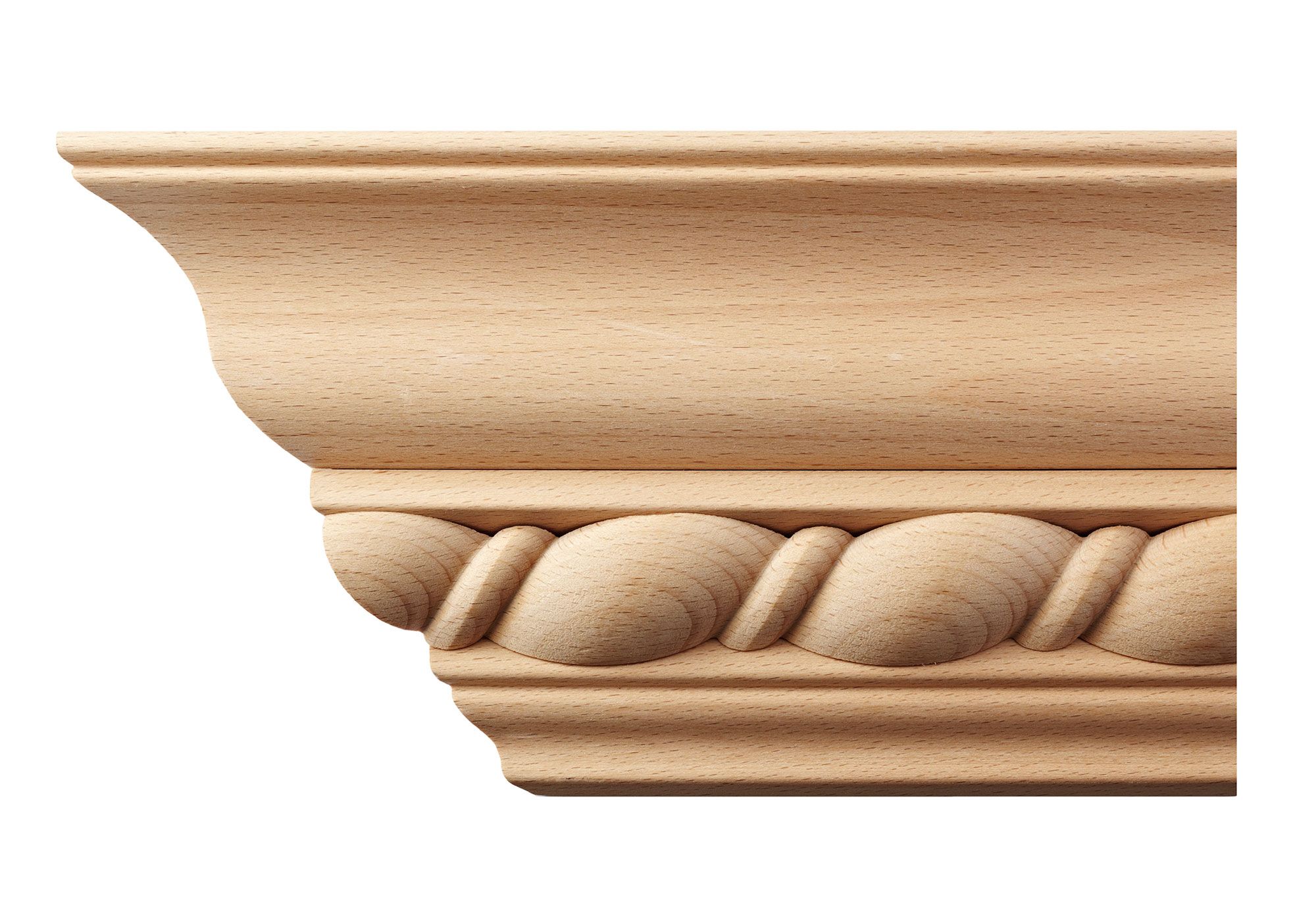 Beech Wood Rope Cornice Moulding